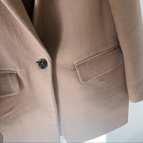 SOLD Uniqlo Women Wool Camel Coat / Blazer Size M - Picture 5 of 8